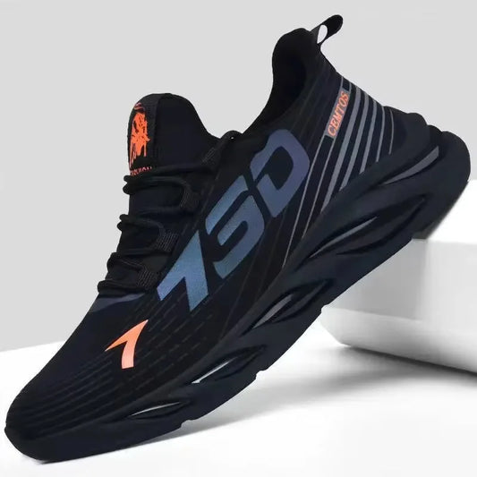 Men'S Fashion Casual Slip on Sneakers Breathable Running Shoes Outdoor Walking Training Tennis Shoes Lightweight Comfortable